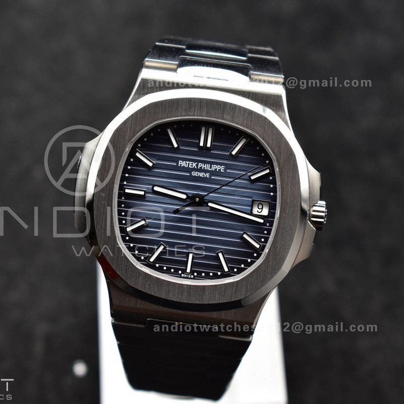 Nautilus 5811/1A 3KF 1:1 Best Edition Blue Textured Dial on SS Bracelet A330 Super Clone